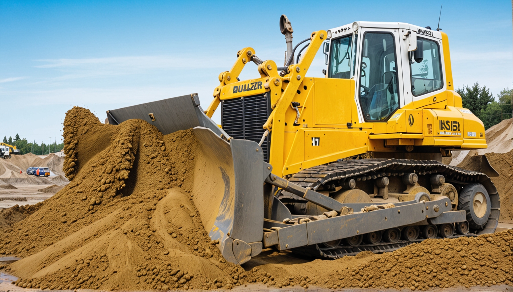 бульдозер Liebherr робота на будівництві