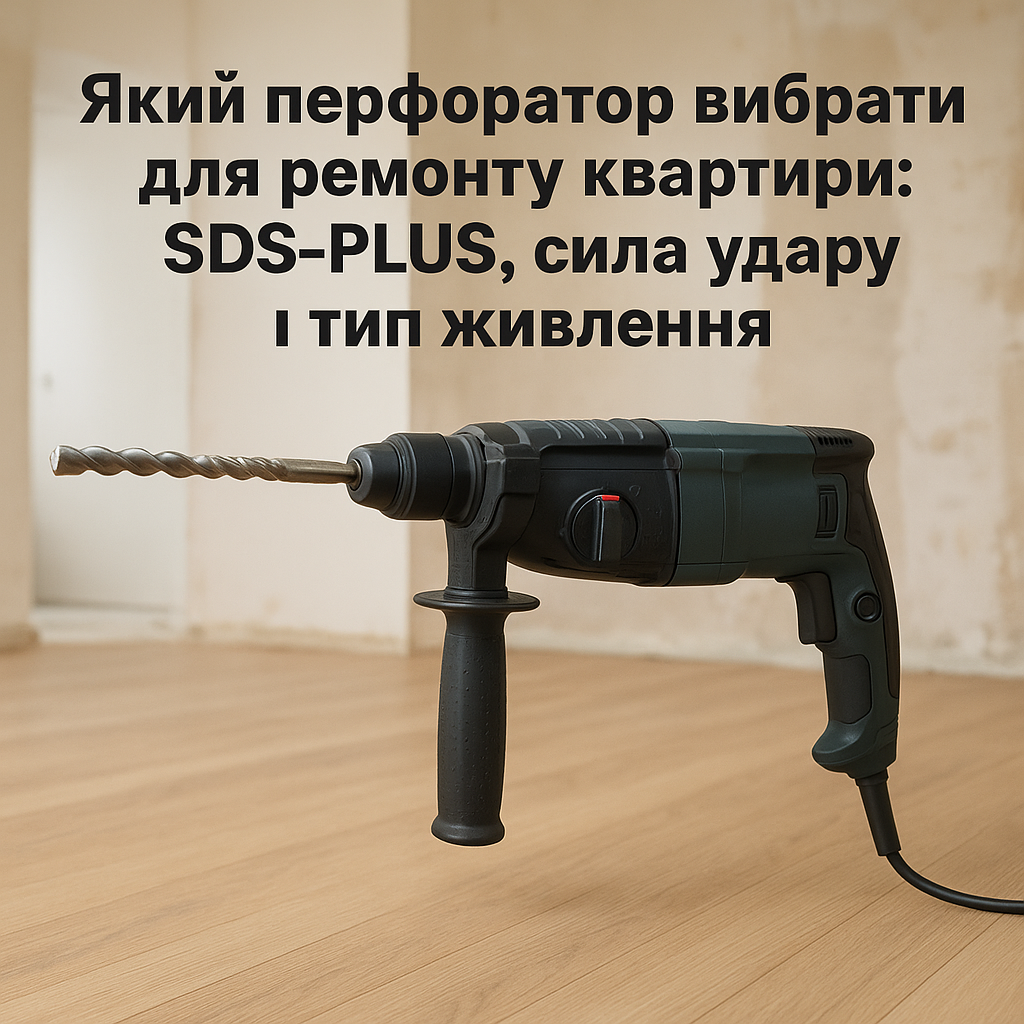 Як обрати перфоратор для ремонту квартири: завдання, матеріали та ключові характеристики